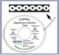Centric Chain Elastic Short Link Clear