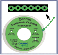 Centric Chain Elastic Short Link Green