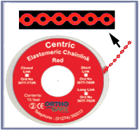 Centric Chain Elastic Short Link Red