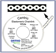 Centric Chain Elastic Short Link White