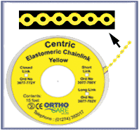 Centric Chain Elastic Short Link Yellow