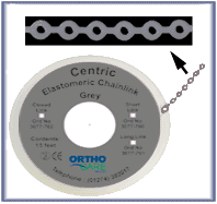 Centric Chain Elastic Wide Link Grey