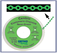 Centric Chain Elastic Wide Link Green