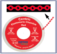 Centric Chain Elastic Wide Link Red