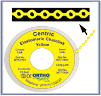 Centric Chain Elastic Wide Link Yellow