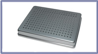 Small Lid (Silver Only) Perforated 18 x 14cm