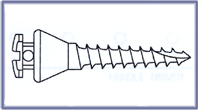 Mini Spider Screw� Long Neck 1.5 X 6.5mm