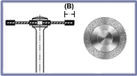 Double Sided Diamond Disc 14mm