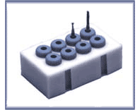 Autoclavable Bur Block Blue