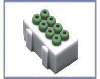 Autoclavable Bur Block Green