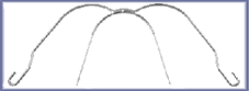 Standard Plain Facebow .045 Standard Outer Bow