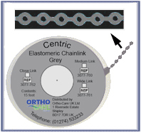 Centric Chain Elastic Wide Link Grey
