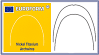 Euroform Dimple Super Elastic Nickel Titanium Archwires .019