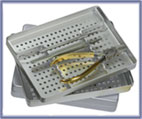 Small Silver Instrument Tray Perforated 18 x 14cm