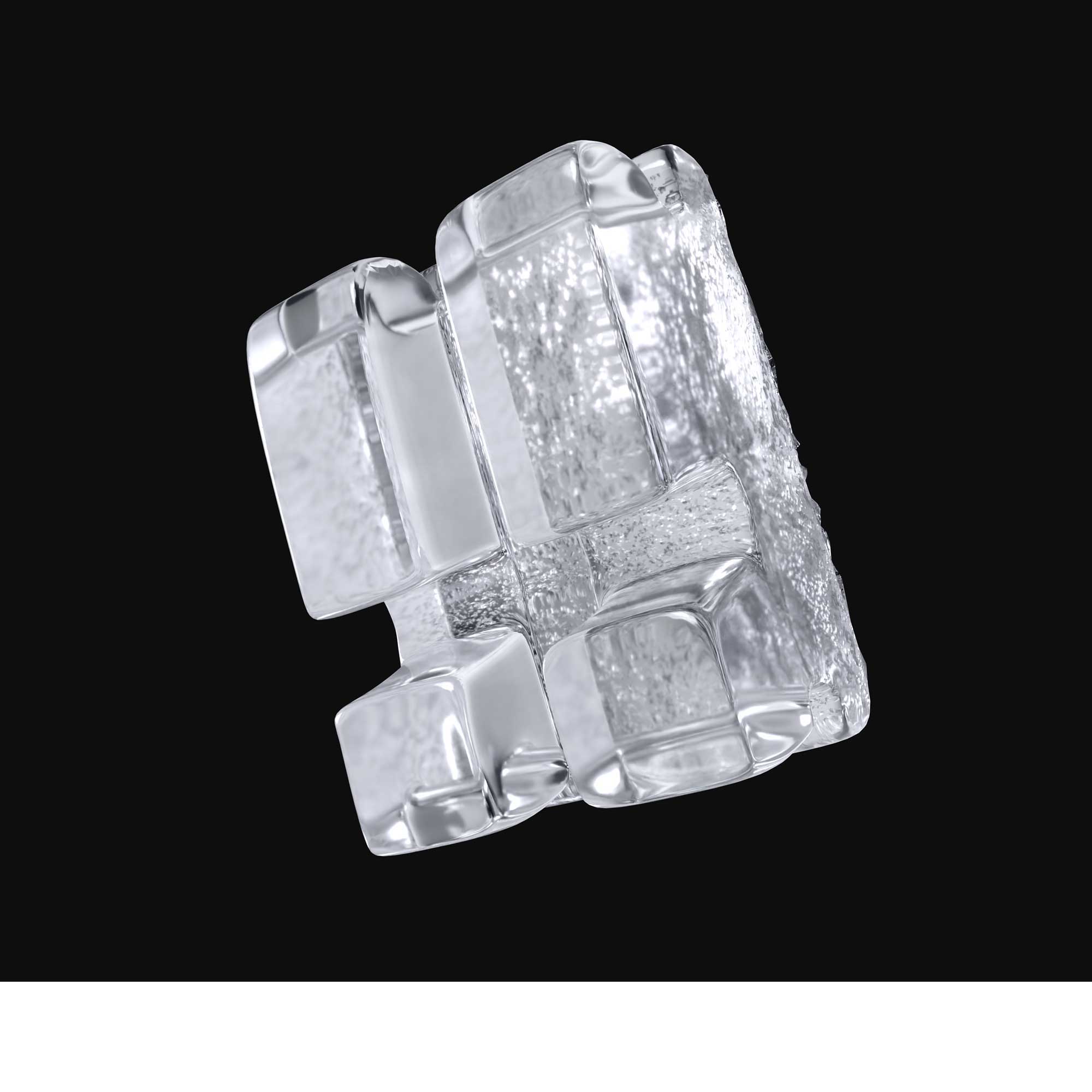 Purity� Mini Crystal Clear Sapphire Brackets