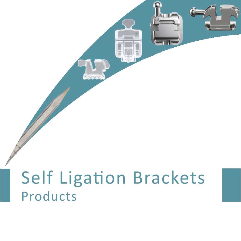 Self Ligation Brackets MBT Metal & Cosmetic SL Brackets
