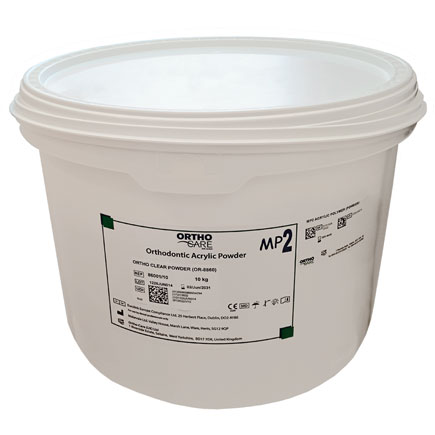 MP2 Orthodontic Cold Cure Acrylic Powder 9 Kg