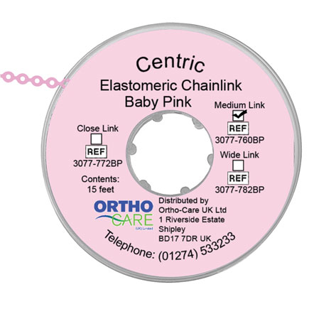 Centric Chain Elastic Short Link Baby Pink