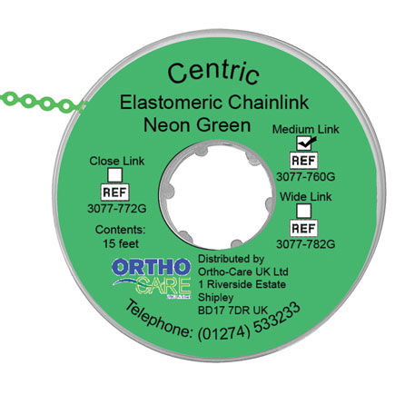 Centric Chain Elastic Short Link Green