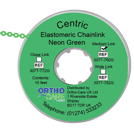 Centric Chain Elastic Short Link Green