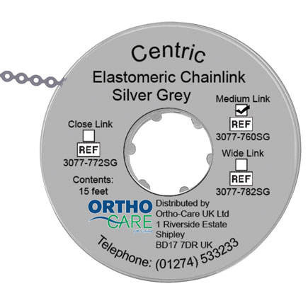 Centric Chain Elastic Short Link Silver Grey