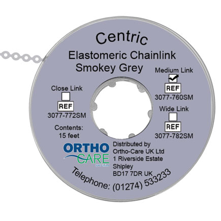 Centric Chain Elastic Short Link Smoke Grey