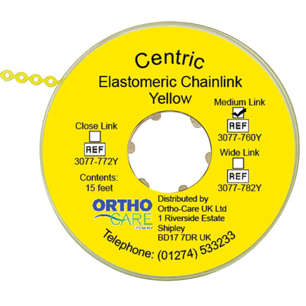 Centric Chain Elastic Short Link Yellow