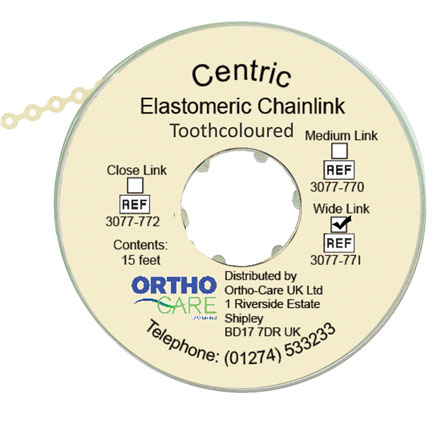Centric Chain Elastic Wide Link Tooth Coloured