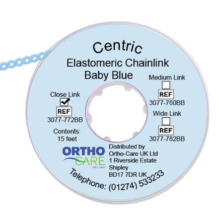 Centric Chain Elastic Closed Link Baby Blue