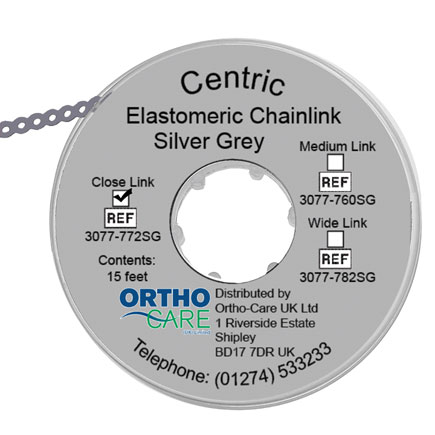 Centric Chain Elastic Closed Link Silver Grey