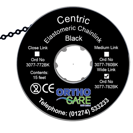 Centric Chain Elastic Wide Link Black