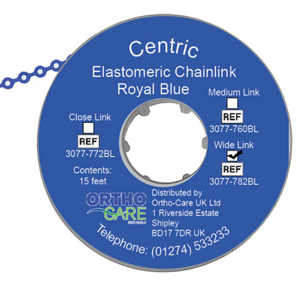 Centric Chain Elastic Wide Link Blue