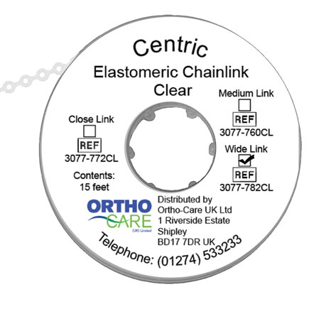 Centric Chain Elastic Wide Link Clear