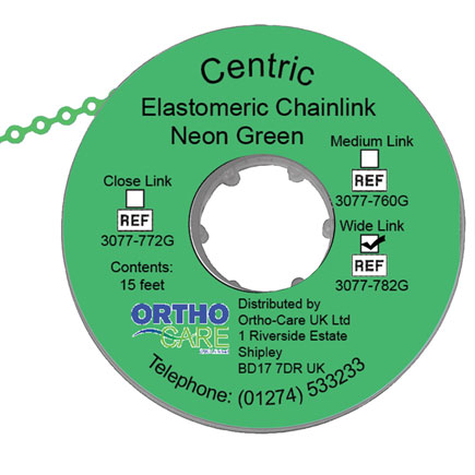 Centric Chain Elastic Wide Link Green