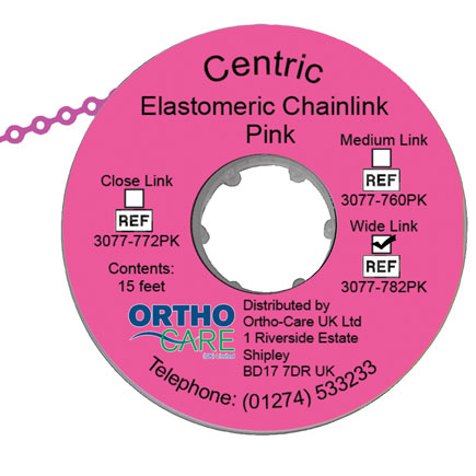 Centric Chain Elastic Wide Link Pink