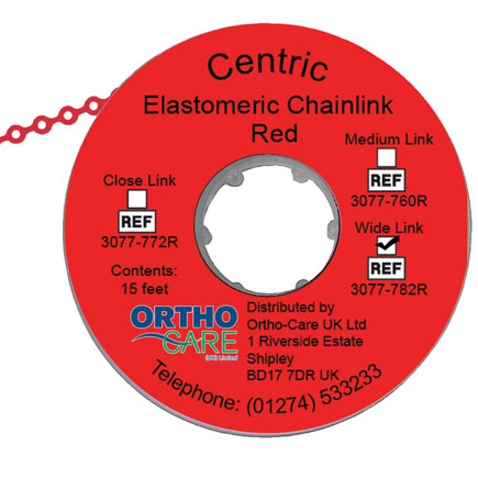 Centric Chain Elastic Wide Link Red