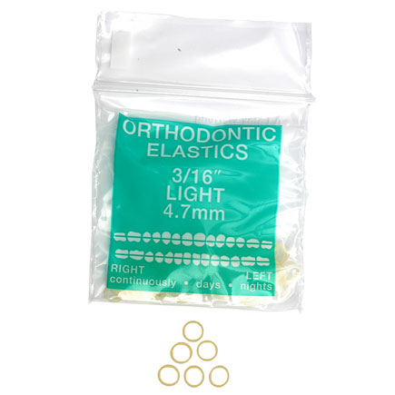 Intra Oral Elastics Green Light 2.5oz 3/16