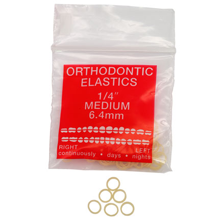 Intra-Oral Elastics Red Medium 4.5oz 1/4