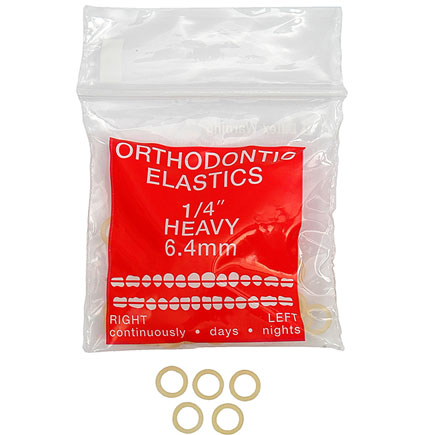 Intra-Oral Elastics Red Heavy 6.5oz 1/4