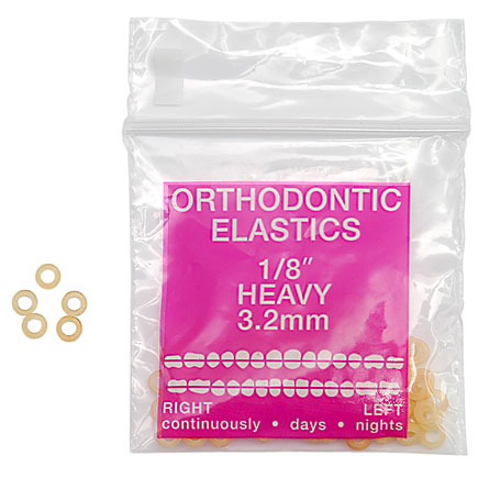 Intra-Oral Elastics Purple Heavy 1/8