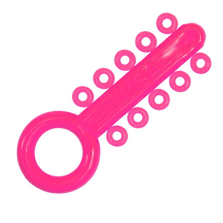 Spectrum Plus Ligature Ten-Ties Fluorescent Pink