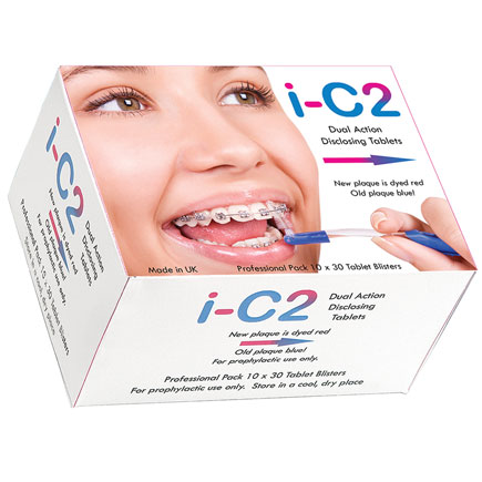 I-C2 Disclosing Dual Action Disclosing Tablets Bulk Surgery Pack of 300 Tablets