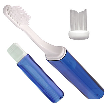 Orthodontic V Trim Travel Brush - Dark Blue