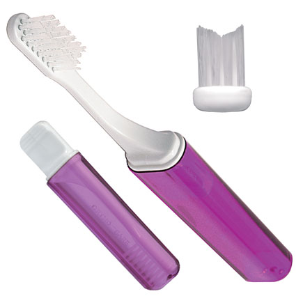 Orthodontic V Trim Travel Brush - Pink