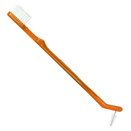 V2 Double Ended Orthodontic Toothbrush - Orange