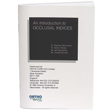An Introduction to Occlusal Indices Booklet*