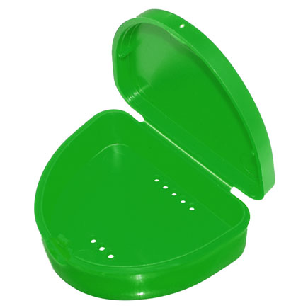 Retainer/Mouthguard Box Green 1 Depth