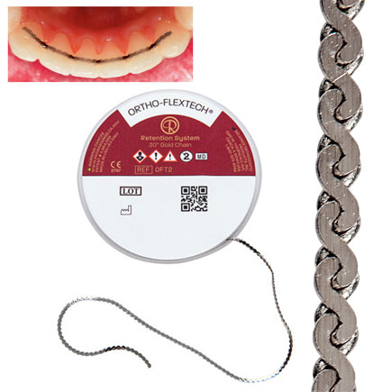 Ortho-flextech TM White Gold Dental Retention System